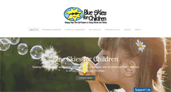 Desktop Screenshot of blueskiesforchildren.org