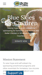 Mobile Screenshot of blueskiesforchildren.org